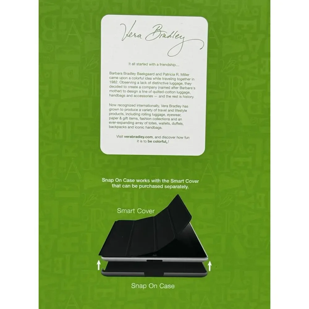 Vera Bradley Snap On Case for iPad 2 & 3~PROVENÇAL-Original Pkg~NWT $48